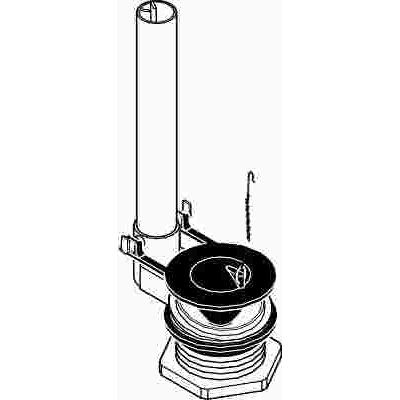 PROPLUS® PLASTIC FLUSH VALVE WITH FLAPPER, 12 IN.