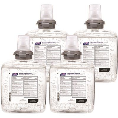 PURELL Advanced Hand Sanitizer Gel, 1200 mL Sanitizer Refill for TFX Touch-Free Dispenser (4-Pac