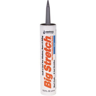 FD.SASHCO Big Stretch 10.5 oz. Gray High Performance Interior Exterior Caulk