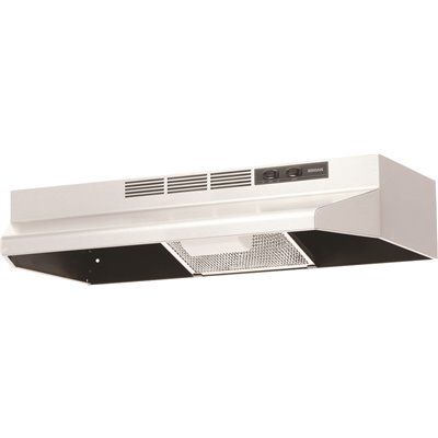 BROAN 41000 SERIES DUCTLESS RANGE HOOD 30 IN. STAINLESS STEEL