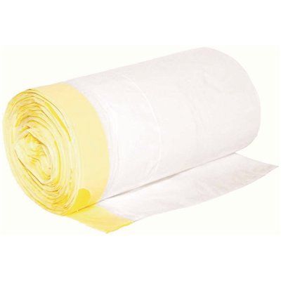 Berry Plastics 12 Gal. 0.8 mil 24 in. x 28 in. White Low-Density Trash Bags (25 per Roll, 16-Rol