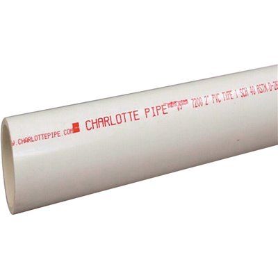Charlotte Pipe 2 in x 10 ft. PVC Schedule 40 DWV Pipe
