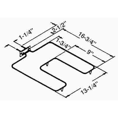 BAKE BROIL OVEN ELEMENT FOR GE® OR HOTPOINT® RP44X200