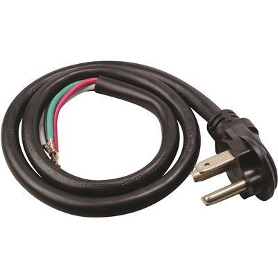 Southwire 4 ft. 10/4 Round Dryer Cord Black