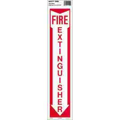 HY-KO 19 in. x 4 in. Hg Photolumin Fire Extinguisher Sign