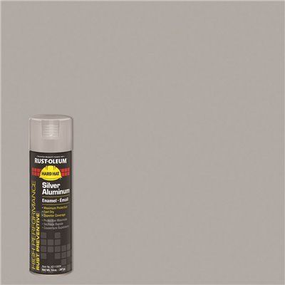 RUST-OLEUM SPRAY PAINT, RUST PREVENTATIVE, GLOSS SILVER ALUMINUN, 14 OZ.