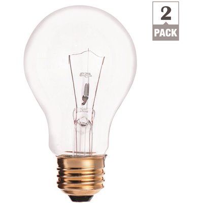 Satco 25-Watt A19 Incandescent Light Bulb (2-Pack)