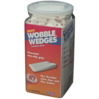 FOCUS 12 WOBBLE WEDGES®, SOFT, WHITE, 75 PACK