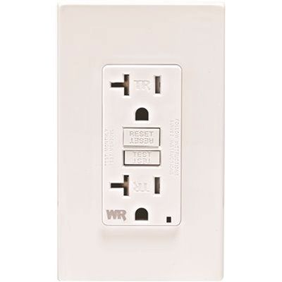 Leviton 20 Amp 125-Volt NEMA 5-20R SmartlockPro Weather and Tamper-Resistant Duplex GFCI Recepta