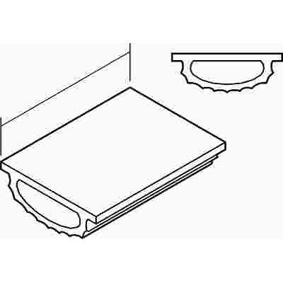 Frost King Grey Replacement Vinyl Insert for Drip Cap Door Bottoms