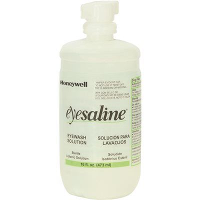 Honeywell Safety EYESALINE REPLACEMENT EYEWASH BOTTLES, 16 OZ.