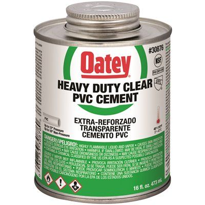 OATEY 16 oz. Heavy-Duty Clear PVC Cement