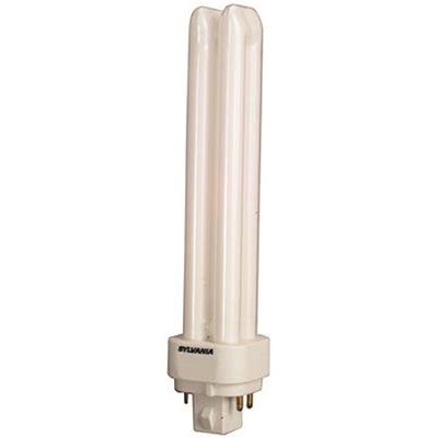 SYLVANIA DULUX® D/E ECOLOGIC® DUAL TUBE COMPACT FLUORESCENT LAMP, T4, 18 WATTS, 4100K, 82 CRI, G
