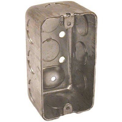 HUBBELL HANDY BOX SINGLE GANG SIX 1/2 IN. KNOCKOUTS 1-7/8 IN. DEEP