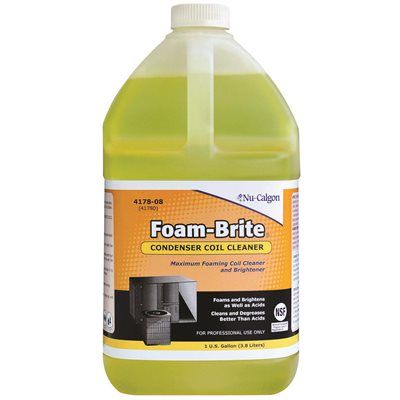 NU-CALGON FOAM-BRITE CONDENSER COIL CLEANER, 1 GALLON, 4 PER CASE