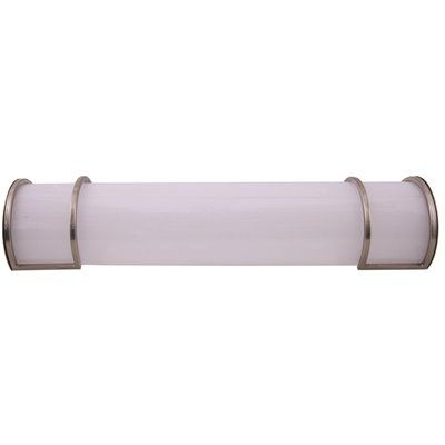 FD.Sylvania 36 in. Brushed Nickel 1-Light Integrated LED Linear Vanity Light with Selectable