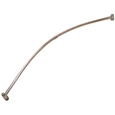 CRESCENT CURVED SHOWER ROD 5 FT. BRUSHED NICKEL
