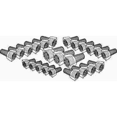 PREFERRED INDUSTRIES™ ASSORTED WIRE CONNECTORS, 24 PER BAG