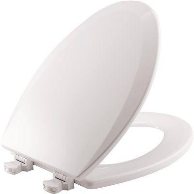 BEMIS Lift-Off Elongated Closed Front Toilet Seat in White