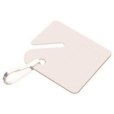 LUCKY LINE® PLASTIC CABINET KEY TAG, WHITE, 20 TAGS PER PACK