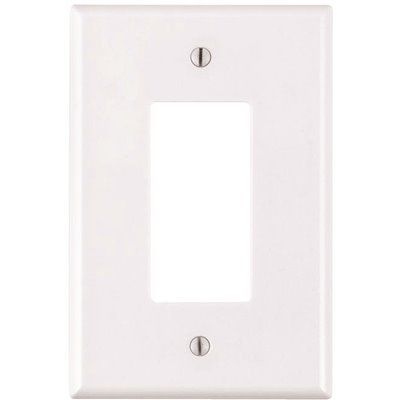 Leviton Decora 1-Gang Jumbo Wall Plate, White