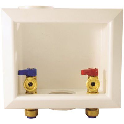 Tectite 1/2 in. Brass Push-to-Connect x 3/4 in. Male Hose Thread Washing Machine Outlet Box