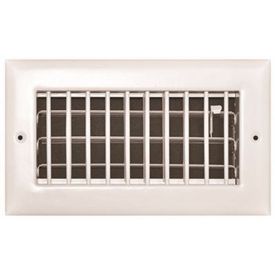 TruAire 8 in. x 4 in. Adjustable 1 Way Wall/Ceiling Register