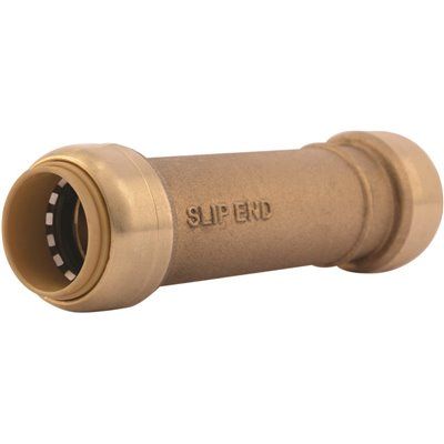 SHARKBITE® PUSH FIT COUPLING, 3/4 IN., LEAD FREE