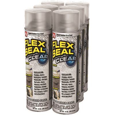 FD.FLEX SEAL FAMILY OF PRODUCTS Flex Seal Clear 14 oz. Aerosol Liquid Rubber Sealant Coating