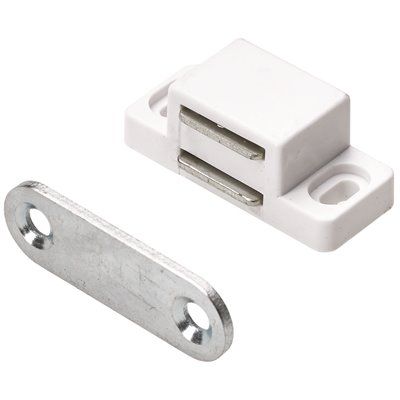 FD.Everbilt 4.4 lbs. Magnetic Catch, White (50-Pack)