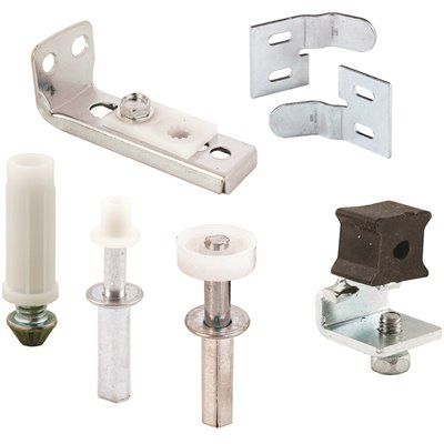 Prime-Line Bi-Fold Door Repair Kit, Fits 7/16 in. Dia Hole, 7/8 in. Outside Diameter Wheel, Spri
