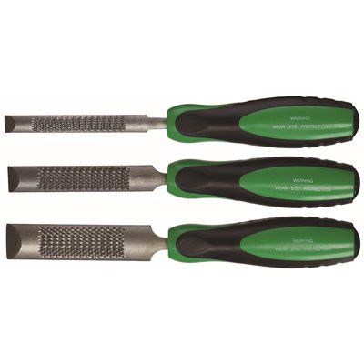FD.Nicholson WoodChuck 4-in-1 Combination Chisel/Wood Rasp (3-Piece)