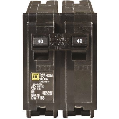 Square D Homeline 40 Amp 2-Pole Circuit Breaker