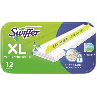 Swiffer Sweeper XL Wet Mopping Cloth Refills with Open Window Scent (12-Count)
