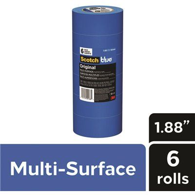 3M ScotchBlue 1.88 in. x 60 yds. Original Multi-Surface Painter&#39;s Tape (6-Pack)
