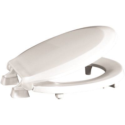 FD.CENTOCO ADA Compliant Round Raised Closed Front with Cover Toilet Seat in White