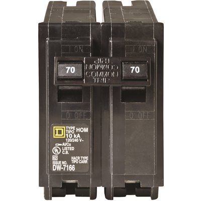 Square D Homeline 70 Amp 2-Pole Circuit Breaker