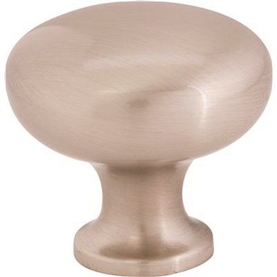 ANVIL MARK® CABINET KNOB, 1-1/8 IN., SATIN NICKEL FINISH, 5 PER PACK