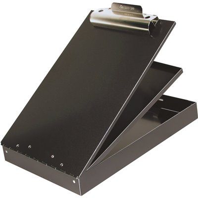 FD.Saunders Cruiser Mate 1 in. Aluminum Storage Clipboard, Black