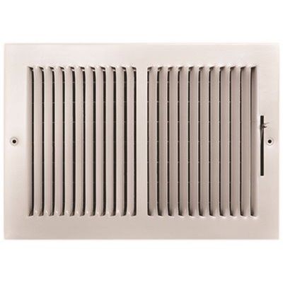 TRUAIRE 2-WAY STEEL WALL / CEILING REGISTER, 12 IN. X 8 IN., WHITE3.38