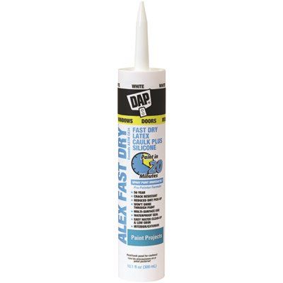 DAP 10.1 oz. Alex Fast Dry White Acrylic Latex Plus Silicone Caulk