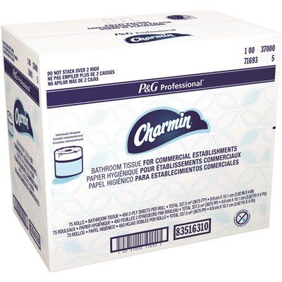 P&amp;G Professional Charmin Professional Commercial Use Toilet Paper Roll (75 Rolls per Case/450 sh