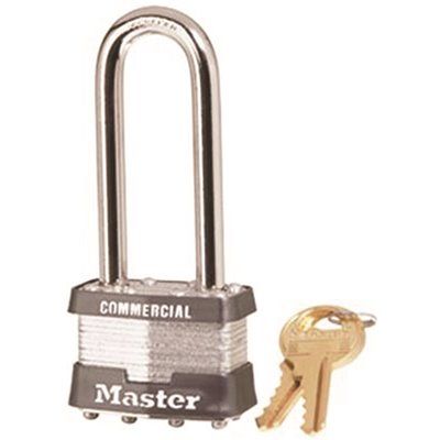 MASTER LOCK® NO. 1 STEEL LAMINATED PADLOCK 2-1/2 IN. LONG SHACKLE KEYED ALIKE NO. 2126