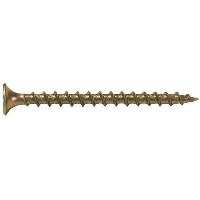 Grip-Rite #6 x 2 in. Phillips Bugle-Head Coarse Thread Gold Screws (1 lb./Pack)
