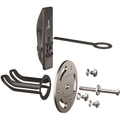 MOEN SecureMount 3.17 in. Stainless Steel Grab Bar Anchors in Chrome (2-Pack)