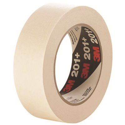 3M MASKING TAPE, GENERAL USE, 201+, 1.41 IN. W X 60 YD., TAN