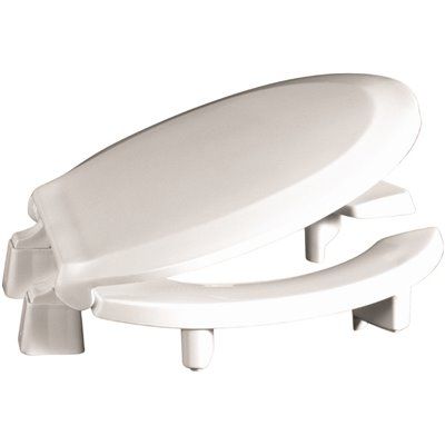 FD.CENTOCO ADA Compliant 3 in. Raised Round Closed Front with Cover Toilet Seat in White