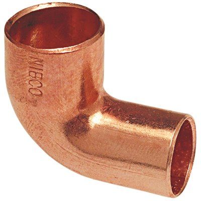 NIBCO 3/4 in. Copper Pressure FTG x Cup 90 Degree Elbow Fitting