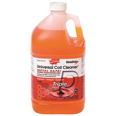 DIVERSITECH® TRIPLE-D™ UNIVERSAL CONDENSER AND EVAPORATOR COIL CLEANER, 1 GALLON, 4 PER CASE