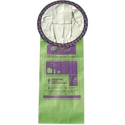 ProTeam 6 Qt. Intercept Micro Filter Bag, Open Collar. Fits for Round ProTeam Backpack Vacuums (